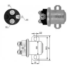 Rele Motor Partida 24V Ford Volvo Caminhoes
