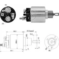 Rele Motor Partida 12V Audi 100 80 A4 A6 Coupe Vw Passat