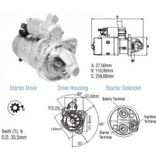 Motor Partida Ford Gm Mwm Pickups