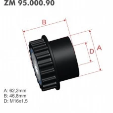 Polia Decoupler Land Rover Lr2 Volvo S60 S80 V70 Xc60  Xc90