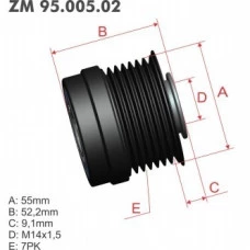 Polia Decoupler Toyota Camry Corolla Matrix Rav4 Solara