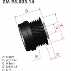 Polia Decoupler Dodge Charger Magnum Ram Jeep Grand Cherokee