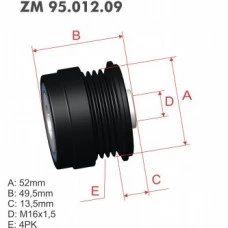 Polia Decoupler Ford Focus 2.0 20122014