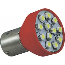 LAMPADA 1034 12V COM 12 LEDS VERMELHO