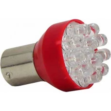 LAMPADA 1034 12V COM 12 LEDS VERMELHO