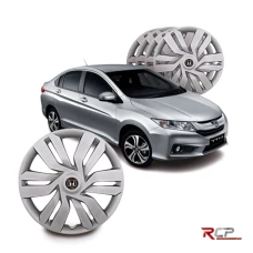 Calota Honda Fit City 2015-2016 | Aro 15 | Jogo com 4 Calotas Prata