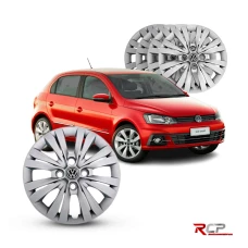 Calota Gol G7 2017-2018 | Aro 14 Ca | VW | Jogo com 4 Calotas Prata