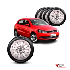 Calota Gol G6  | Aro 13 Ca | VW | Jogo com 4 Calotas Prata
