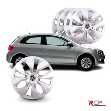 Calota Gol G6 2014-2016 | Aro 13 Ca | VW | Jogo com 4 Calotas Prata