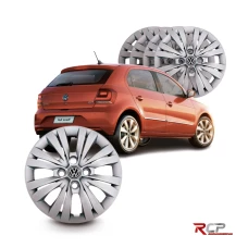 Calota Gol G7 2017 2018 | Aro 13 | VW | Jogo com 4 Calotas Prata