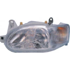 FAROL FORD H4 ESCORT ZETEC 97>03 LE COM PISCA/SOQUETE (CARCAÇA BEGE)