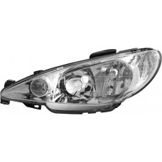 FAROL PEUGEOT H4 206 04>08 LD COM PISCA/LENTE LISA