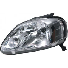 FAROL VW H4 FOX 04>11/SPACEFOX 05>11 LE COM PISCA/MASCARA METALIZADA/TIPO VALEO