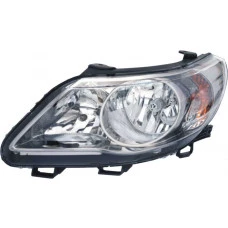 FAROL VW H7/H1 GOL/VOYAGE/SAVEIRO G5 07> LD MASCARA METALIZADA/TIPO VALEO
