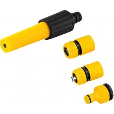 ESGUICHO PLASTICO PARA JARDIM COM JATO REGULAVEL COM ACESSÓRIOS