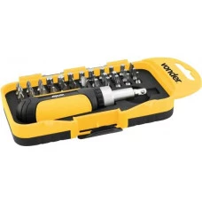 JOGO DE 38 BITS / PONTEIRAS COM CABO CATRACA REVERSIVEL