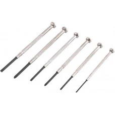 JOGO DE CHAVES FENDA/PHILLIPS DE PRECISÃO COM 6 PEÇAS