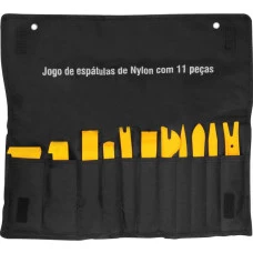 JOGO DE ESPATULAS DE NYLON COM 11 PECAS