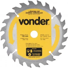 LAMINA DE SERRA CIRCULAR 185mm 24 DENTES