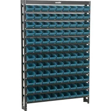 ESTANTE METALICA COM GAVETAS MODELO PRATICO COR AZUL