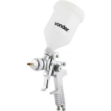 PISTOLA PLASTICA PARA PINTURA COM CANECA PLASTICA TIPO GRAVIDADE PGV 200