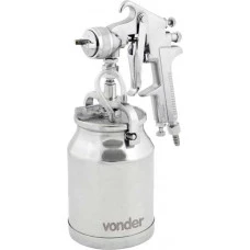 PISTOLA PARA PINTURA COM CANECA EM ALUMINIO TIPO SUCCAO PSV100